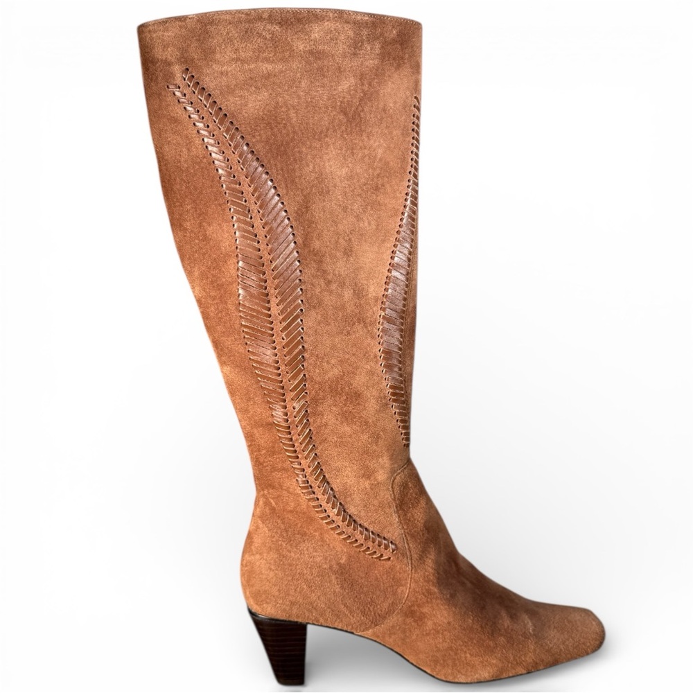 Coldwater Creek Brown‎ Suede Knee-High Boots – Classic Heel (Size 6.5)